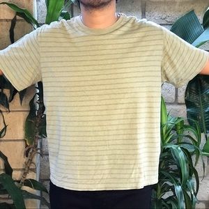 Vintage striped green tee